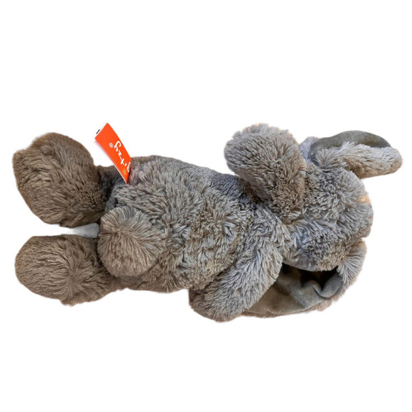 Gitzy Brown/Grey Bunny Rabbit Plush Stuffed Animal Toy Floppy Ears Tags still on - Picture 4 of 7